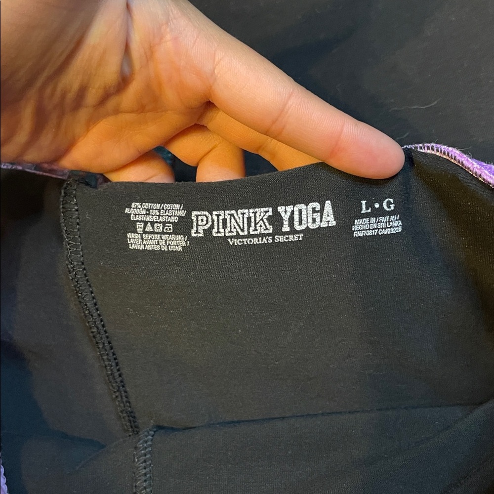 PINK‎ Victoria’s Secret Fold Over Y2K Leggings Size Large - Picture 4 of 6